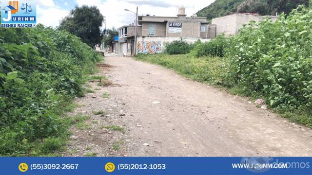 SE VENDE TERRENO EN TLAPACOYA IXTAPALUCA