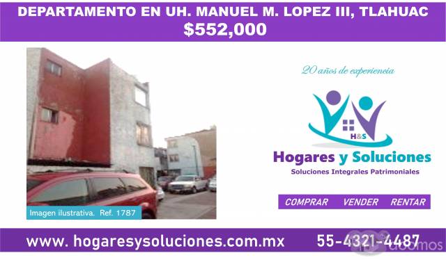 OFERTAAA!!! DEPARTAMENTO EN MANUEL M LOPEZ III, TLAHUAC