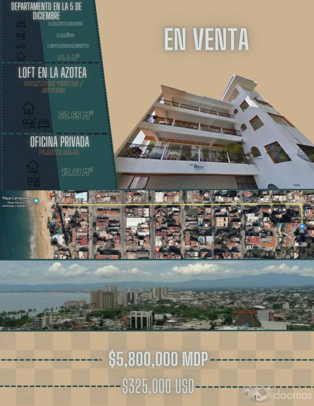 Departamento Vista al mar, Puerto vallarta