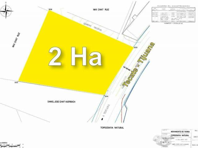 Venta de Terreno Industrial en Paso del Águila, Tecate, 20000m2