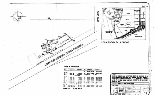 Venta de Terreno frente al mar, Ejido Mazatlán, Rosarito, 10,000m2