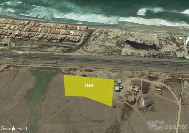 Venta de Terreno de 1HA frente al mar, Ejido Mazatlán, Rosarito.