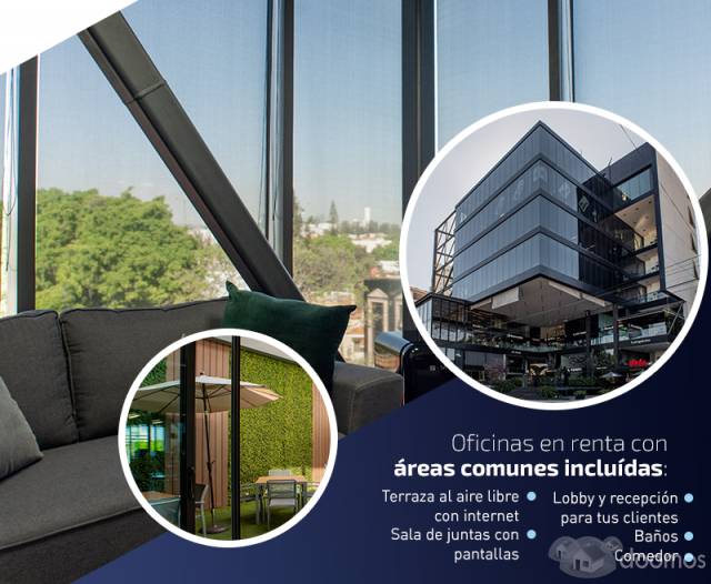 RENTA DE OFICINAS PREMIUM CON SERVICIOS E IMAGEN CORPORATIVA