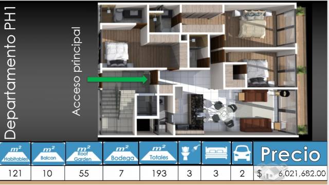 Pent Hous en venta en Narvarte