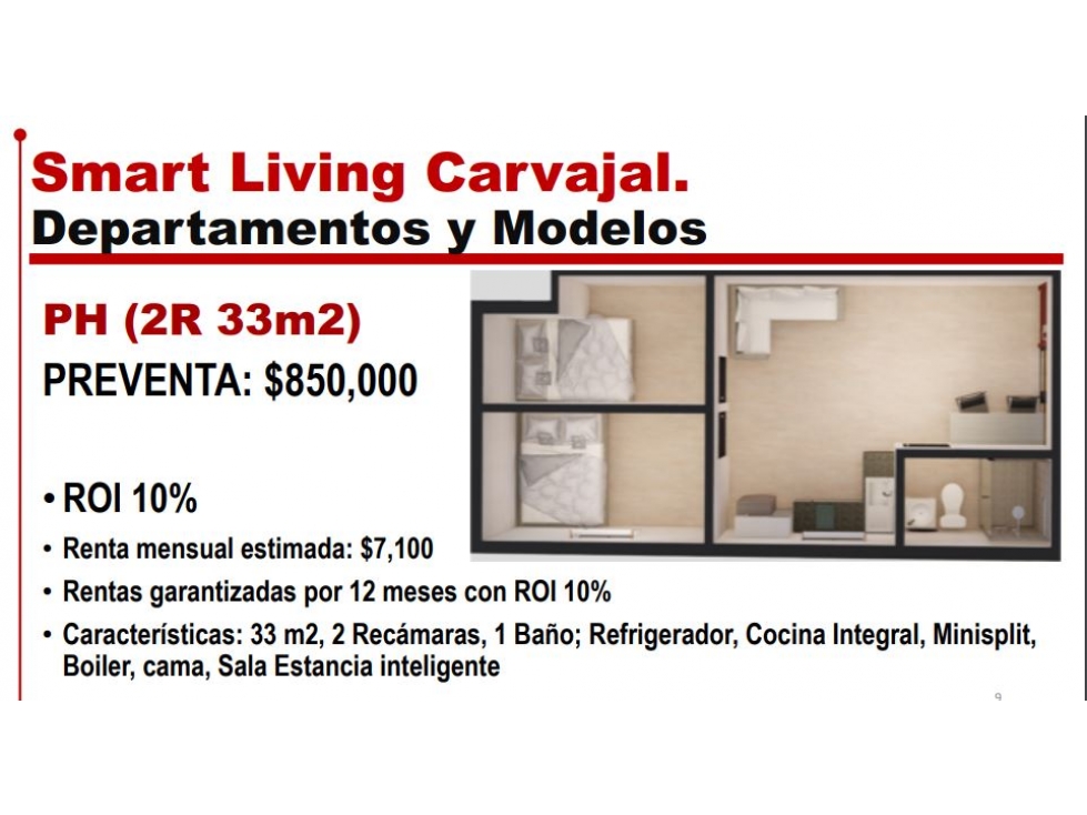 PREVENTA DE DEPARTAMENTOS EN EL CENTRO DESDE $ 500.000