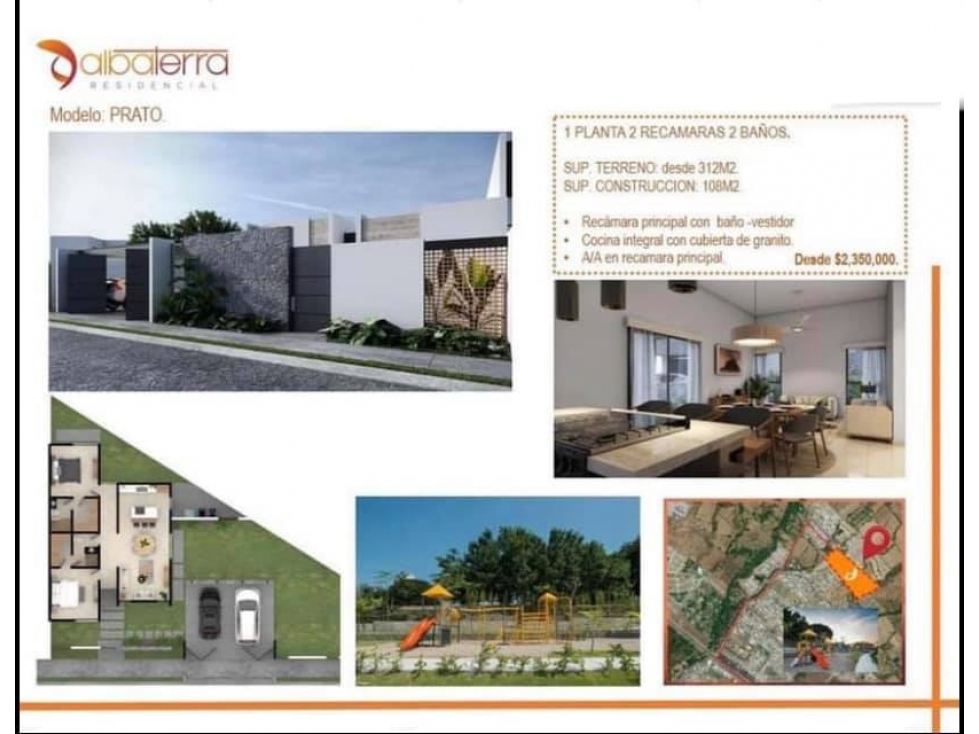 PREVENTA HERMOSA CASA MODELO PRATO EN RESIDENCIAL ALBATERRA COLIMA