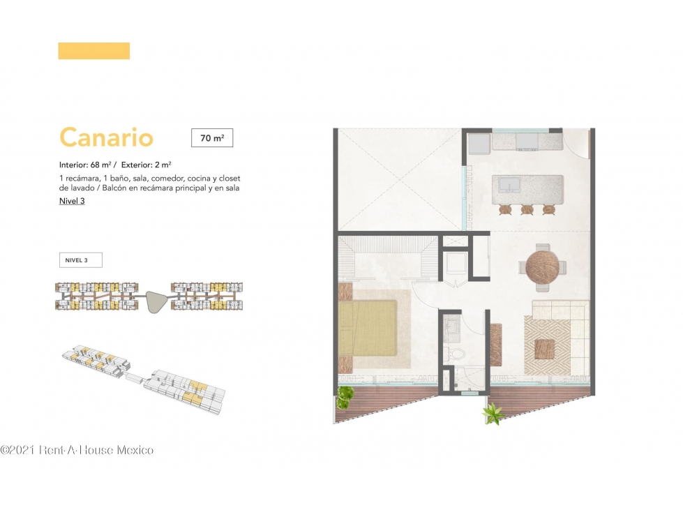 Departamento en venta en Gonzalo Guerrero Universidades MA221706