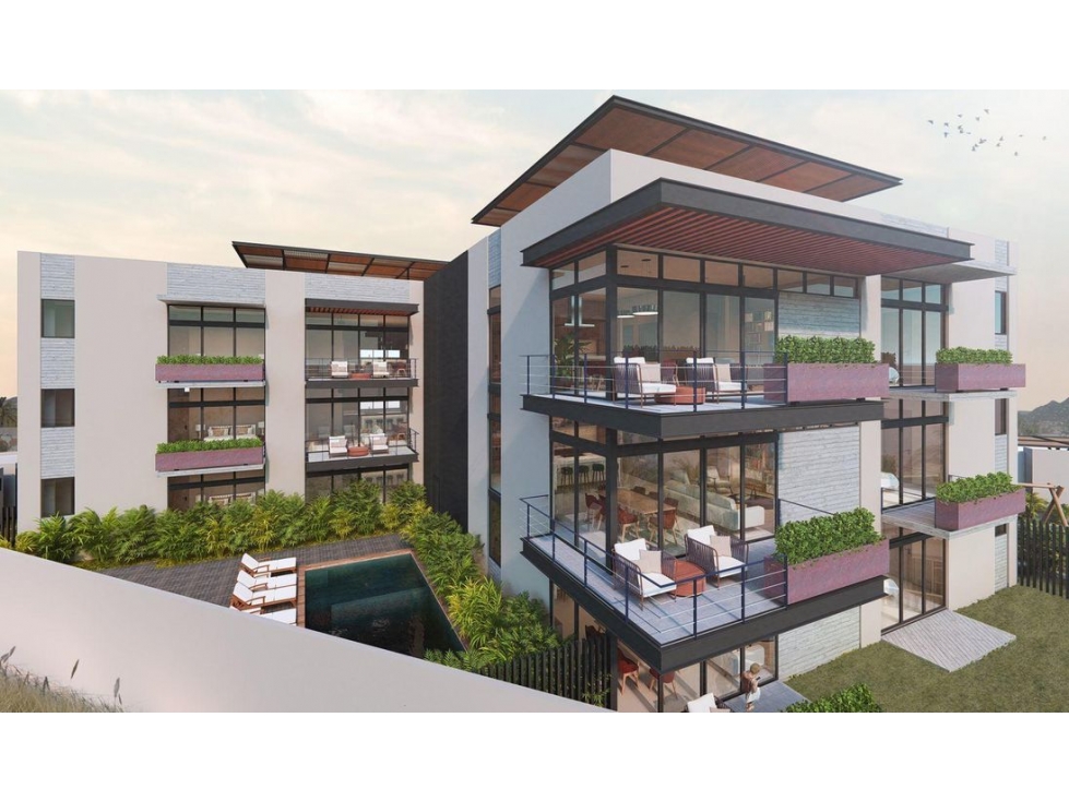 Condo 3 recámaras en venta en El Tezal, alberca, rooftop 1A Kaikoura
