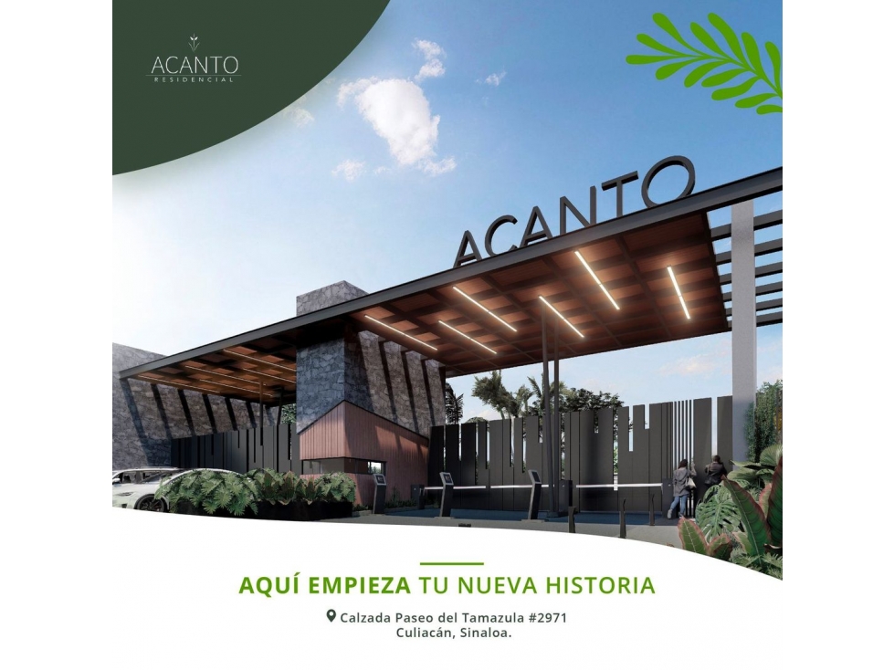 SINALOA / CULIACAN / VENTA TERRENO / ACANTO RESIDENCIAL / 252 m2