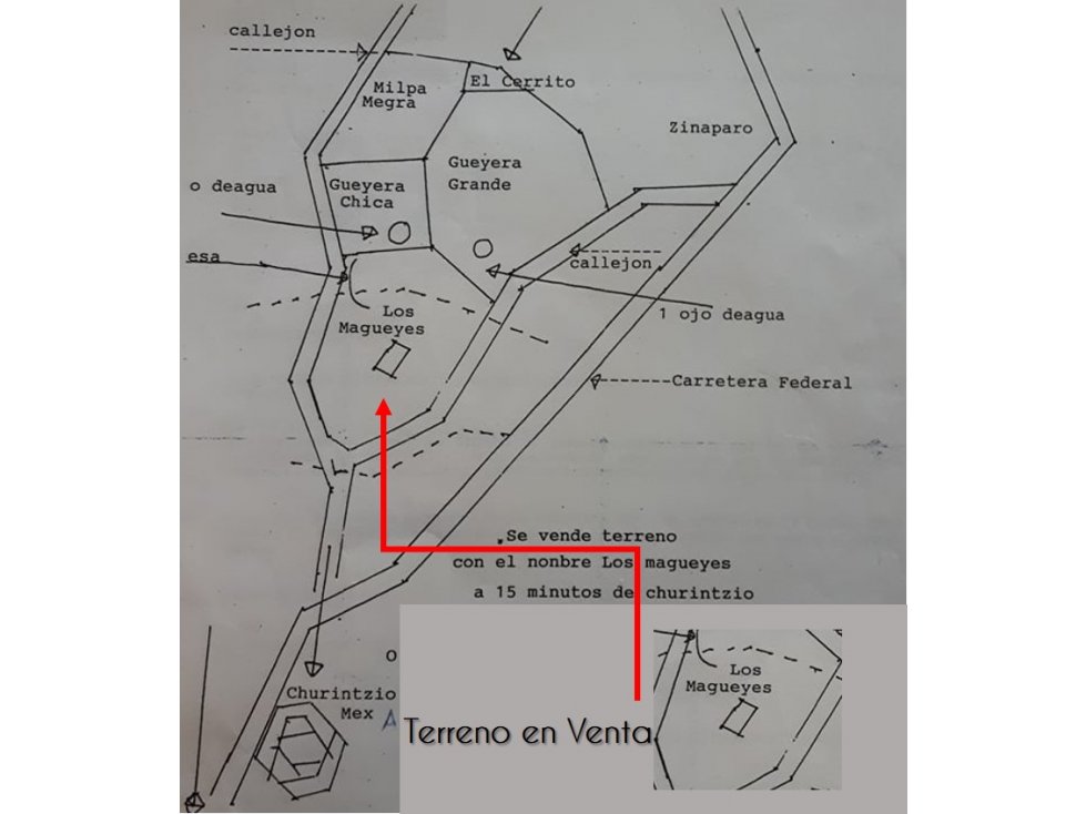 Venta de Terreno en Los Nogales, Churintzio, Michoacán