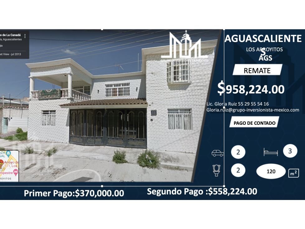 REMATE CASA EN ¨LOS ARROYITOS¨, AGUASCALIENTES.