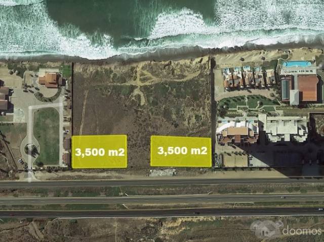 Venta de Terreno frente al mar en Primo Tapia, Rosarito, 0.7HA.