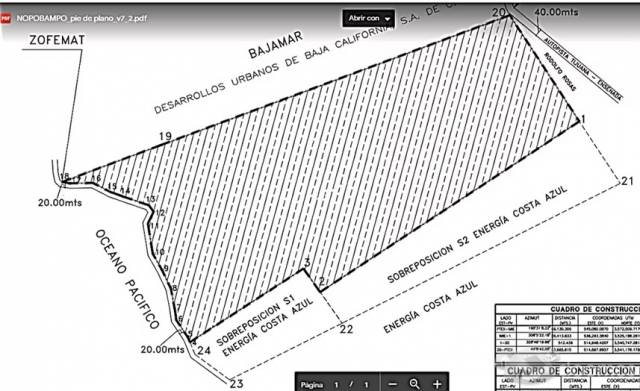 Venta de Terreno cerca de la costa en Bajamar, Ensenada.
