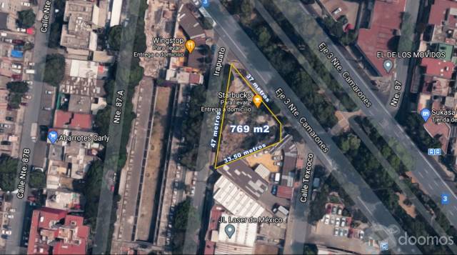 Terreno en venta en El Recreo Azcapotzalco de REMATE $11,000,000.00 pesos.