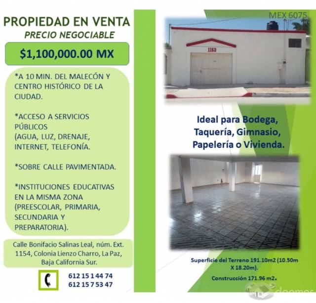 MAGNIFICA OPORTUNIDAD, PROPIEDAD BIEN UBICADA