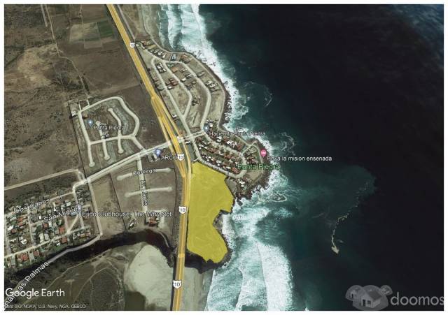 Venta de Terreno frente al mar, La Misión, Ensenada, 2.6 HA.