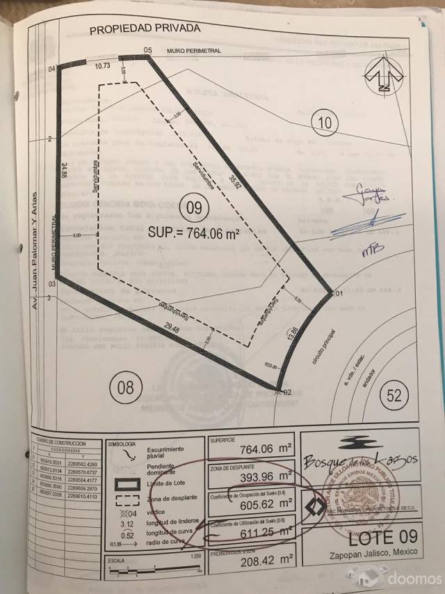 Venta de Terreno en Bosque de Los Lagos