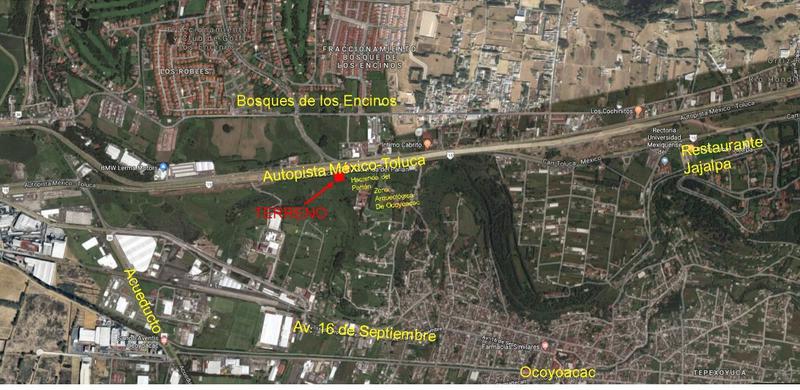 Venta de Terreno Sobre La Autopista México-Toluca Ocoyoacac