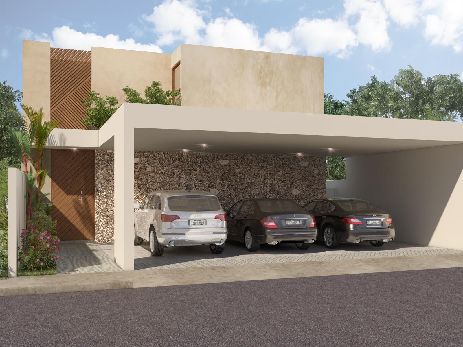 CASA EN VENTA EN TEMOZON NORTE, YUC. 3 ESTACIONAMIENTO