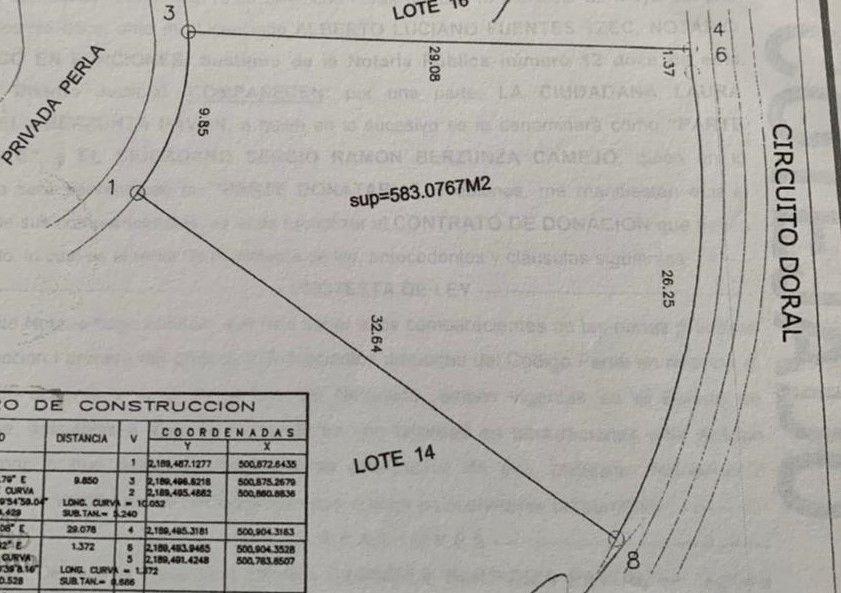 TERRENO EN VENTA EN CAMPECHE: FRACC. RESIDENCIAL EL DORAL