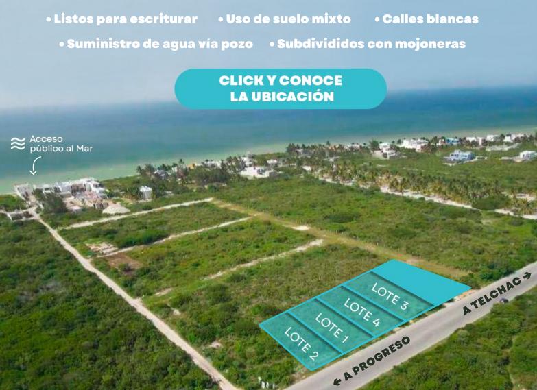 Terreno en Venta en  Carr. Chicxulub Puerto - Telchac