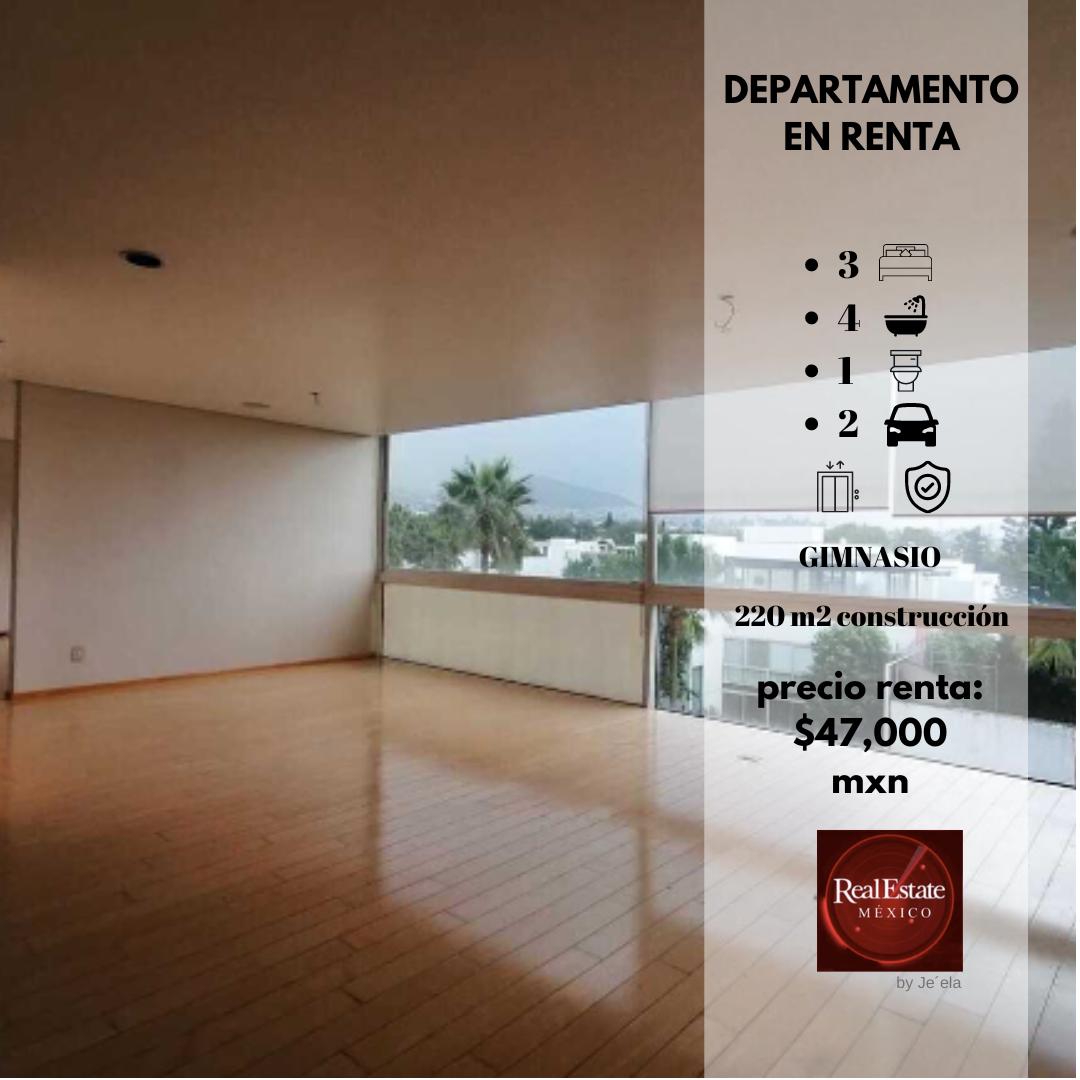 EXTRAORDINARIO DEPARTAMENTO EN RENTA CON TERRAZA