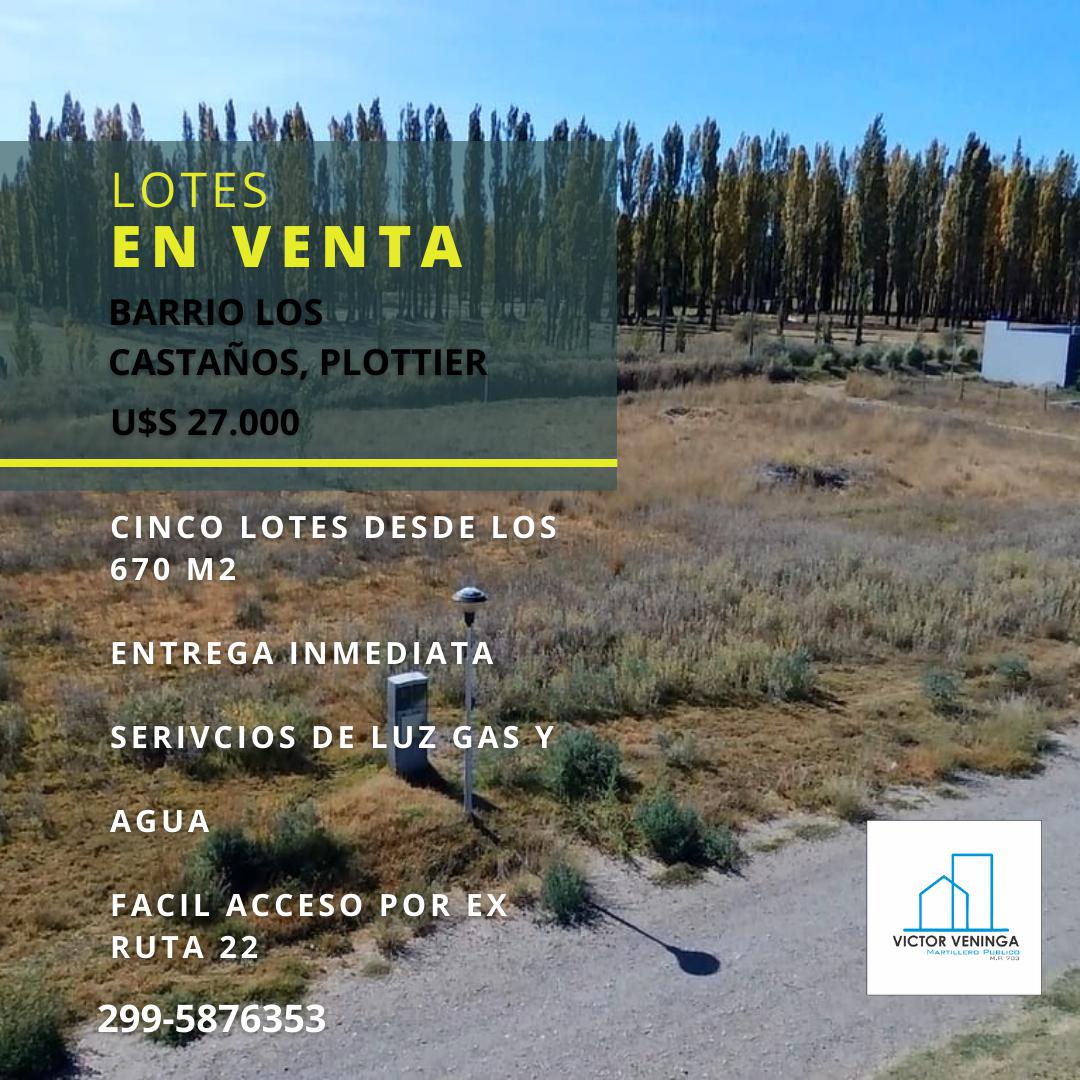 Venta de Lotes en  Barrio Los Castaños