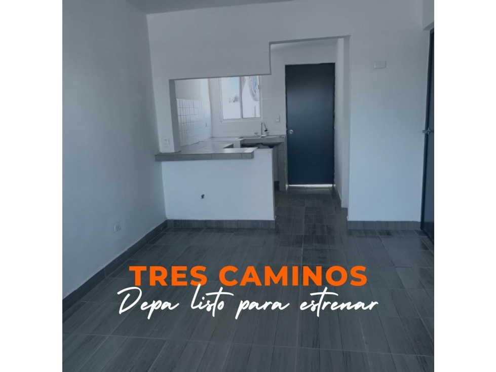 DEPARTAMENTO EN VENTA EN TRES CAMINOS GUADALUPE