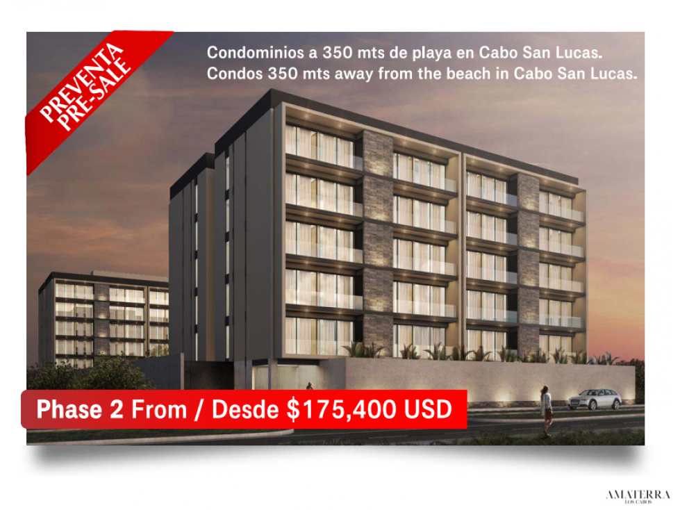 Departamentos en venta en Amaterra - Cabo San Lucas - Los cabos