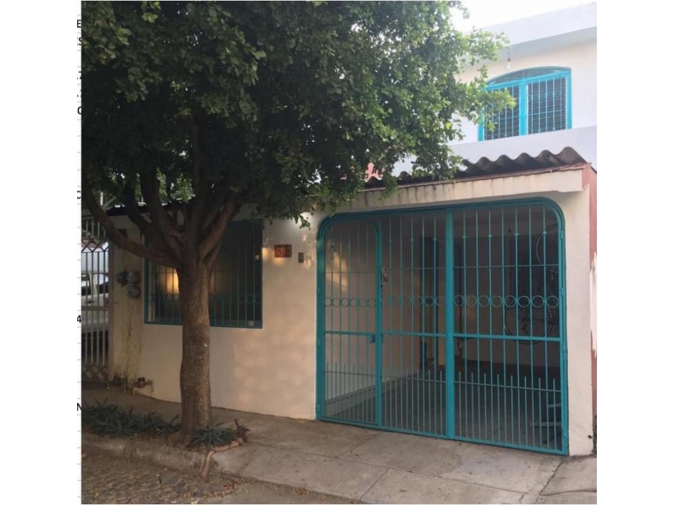 CASA EN VENTA EN FRACC. LAS TUNAS VILLA DE ALVAREZ COLIMA