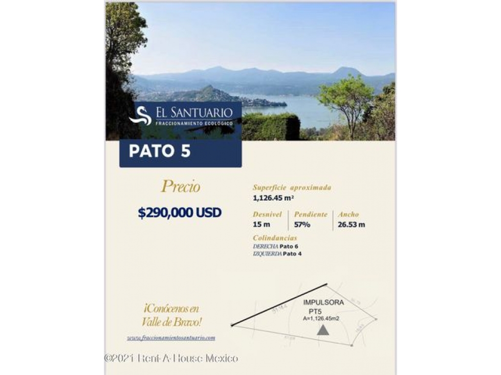 Terreno en venta EL SANTUARIO Pato5 MLS 22-3095