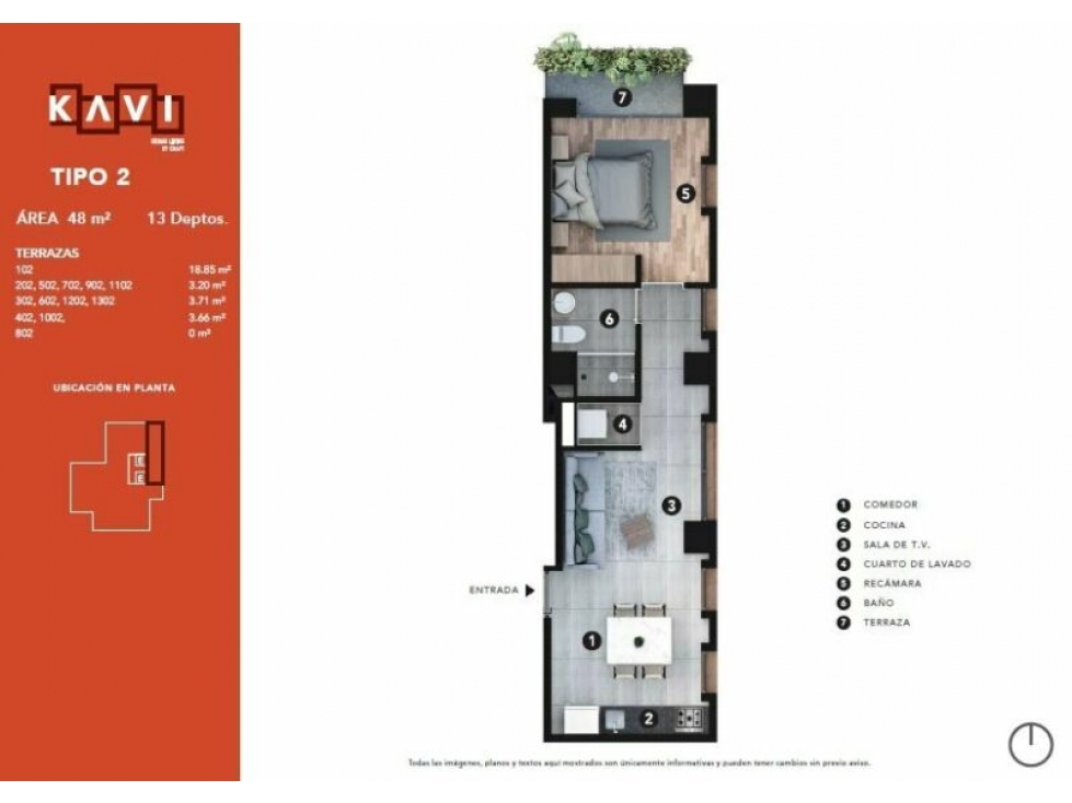 Departamento en venta Kavi Urban Living, Guadalajara, Jalisco