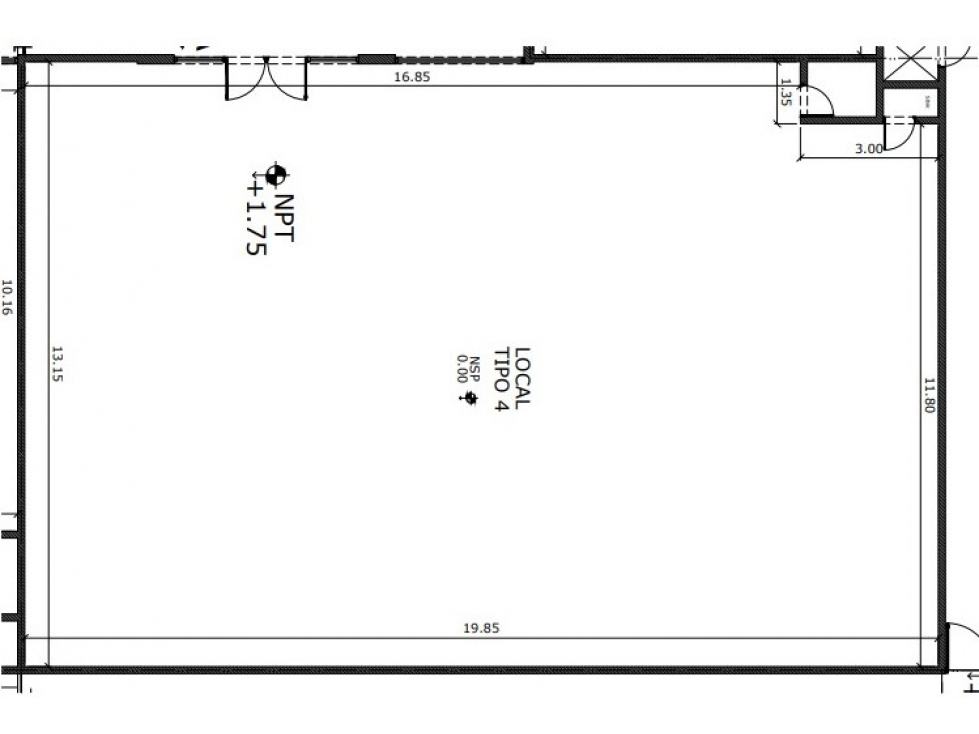 RENTA -Plaza Las Castañas Local-16 Planta Alta 268m2