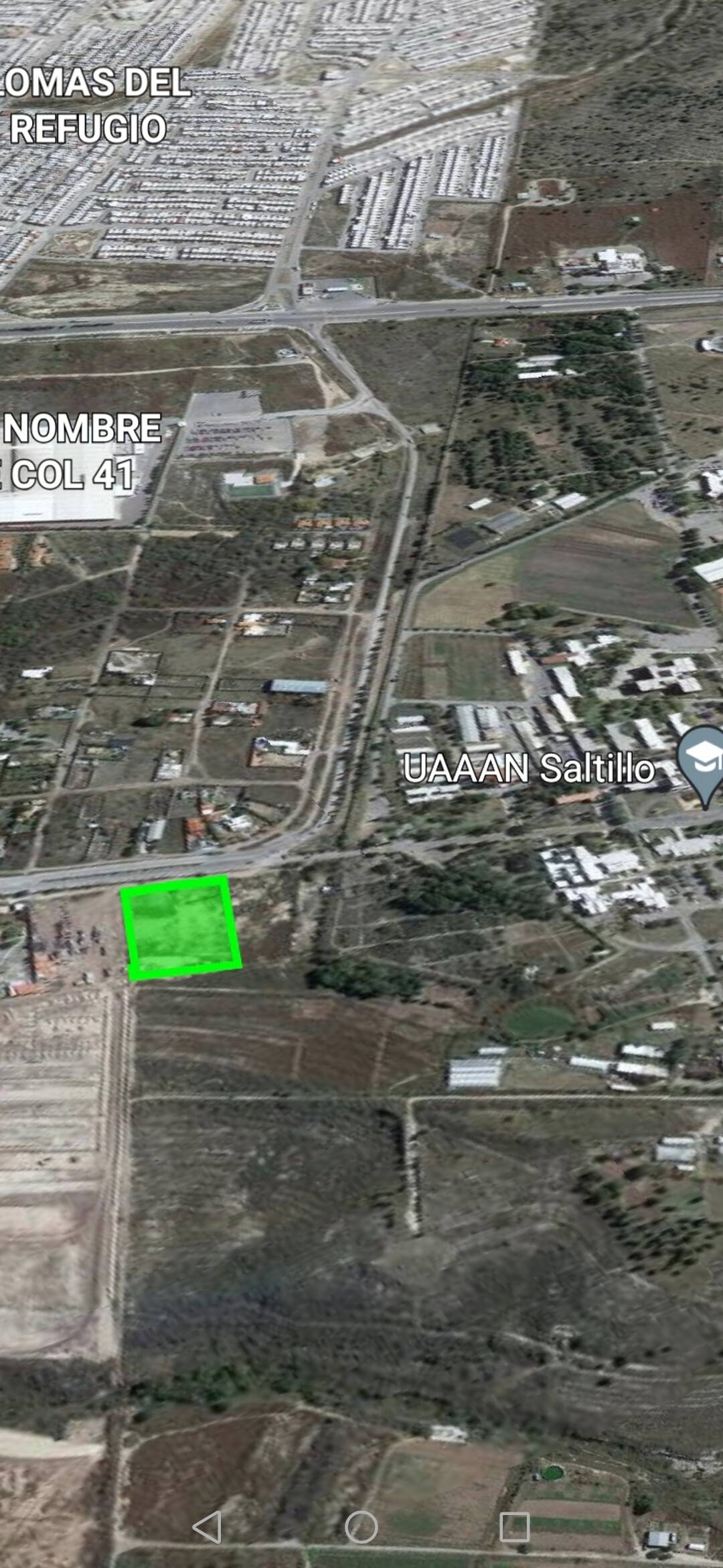 Venta de terreno comercial en Saltillo 9200 mts. sobre calz. Antonio narro.